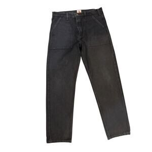 Samurai Jeans Japan Black Selvedge Denim Mens Size 36 Button Fly